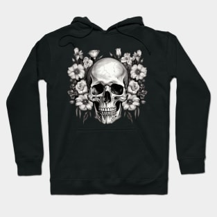 Skull with flowers Hoodie